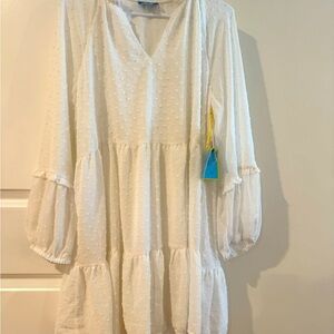 White CeCe dress nwt size large